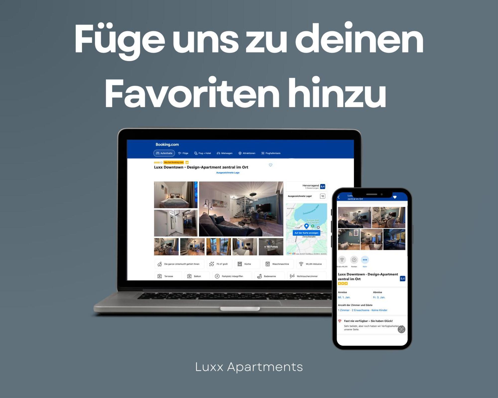 באד צווישנהם Luxx Downtown - Design-Apartment Zentral Im Ort מראה חיצוני תמונה